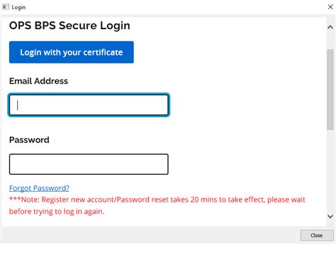 insideops login|OPS BPS Secure.